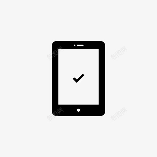 ipad复选标记评论图标svg_新图网 https://ixintu.com ipad 复选标记 平板电脑 设备集合 评论