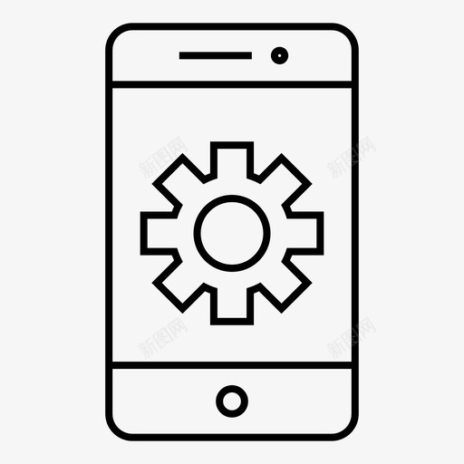 齿轮移动工艺图标svg_新图网 https://ixintu.com 工艺 技术 智能手机 移动 齿轮