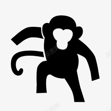 猴子动物泰国图标图标