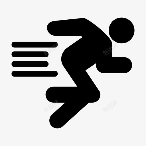运动员冠军运动图标svg_新图网 https://ixintu.com 个人 冠军 男子跑步 运动 运动员