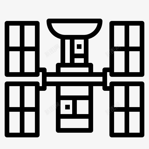 卫星天文学太空图标svg_新图网 https://ixintu.com 卫星 天文学 太空 宇宙 宇宙飞船 空间站