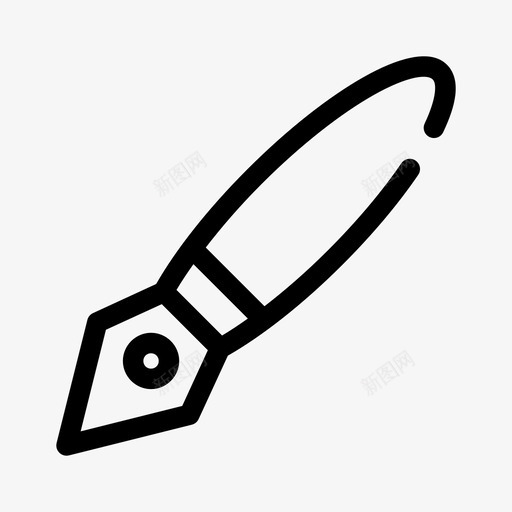 钢笔画画编辑图标svg_新图网 https://ixintu.com 写作 学校 画画 编辑 钢笔