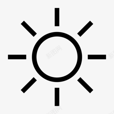 太阳阳光晨曦图标图标