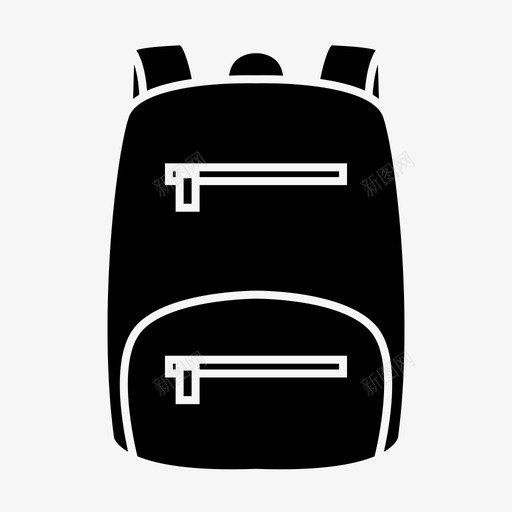 背包包户外图标svg_新图网 https://ixintu.com 包 户外 旅行 背包