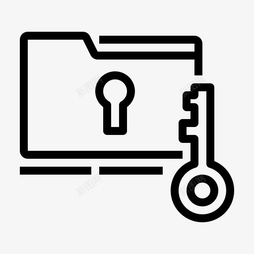数据安全文件文件夹图标svg_新图网 https://ixintu.com 保护 数据安全 文件 文件夹 网络安全