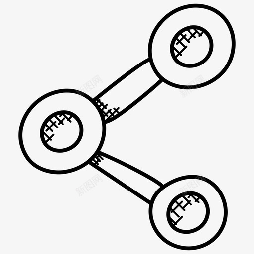 共享符号共享操作共享按钮图标svg_新图网 https://ixintu.com 互联网涂鸦图标 共享按钮 共享操作 共享符号 用户界面