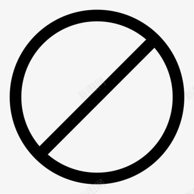 阻塞禁止循环禁止图标图标