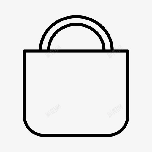 手提袋配件袋子图标svg_新图网 https://ixintu.com 手提包 手提袋 袋子 配件