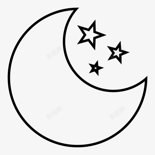 天文学月食月相图标svg_新图网 https://ixintu.com 夜晚 天文学 月相 月食 自然