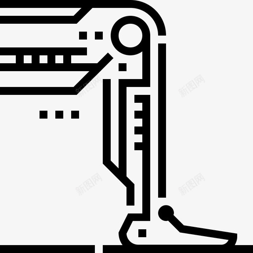 赛博腿人工假肢图标svg_新图网 https://ixintu.com 人工 假肢 未来反乌托邦未来线 赛博腿