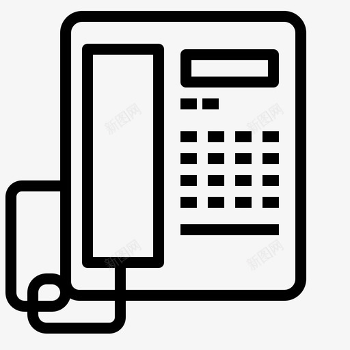 电话装置电子装置图标svg_新图网 https://ixintu.com 电子装置 电话 装置
