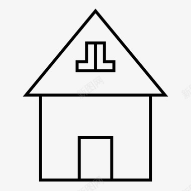 住宅建筑物房产图标图标