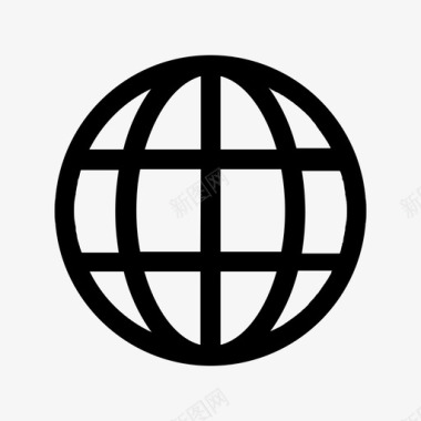地球球体世界图标图标
