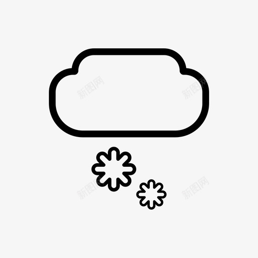 天气预报气候雪图标svg_新图网 https://ixintu.com 天气预报 气候 雪 风暴