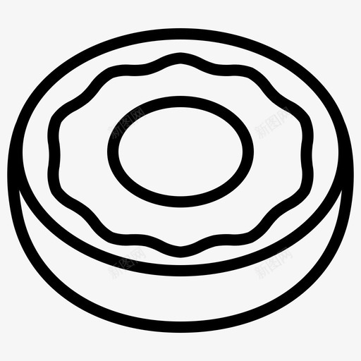 甜甜圈烘焙面包房图标svg_新图网 https://ixintu.com 烘焙 甜甜圈 面包房