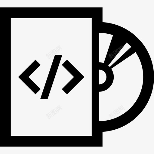 软件dvd光盘安装图标svg_新图网 https://ixintu.com 光盘 厚轮廓 安装 程序 软件dvd