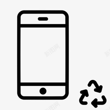 回收智能手机电子产品图标图标