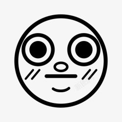 红脸卡通表情图标图标