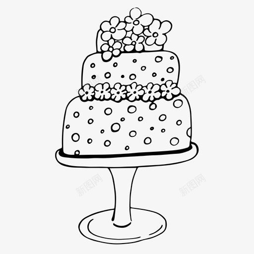 婚礼蛋糕庆典食物图标svg_新图网 https://ixintu.com 婚礼 婚礼日 婚礼蛋糕 庆典 派对 食物