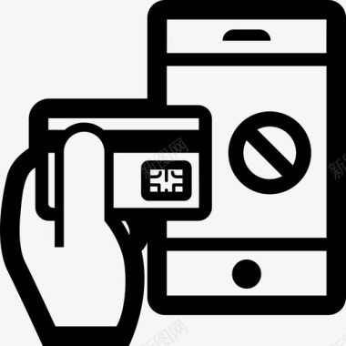 禁止网购手机购物图标图标