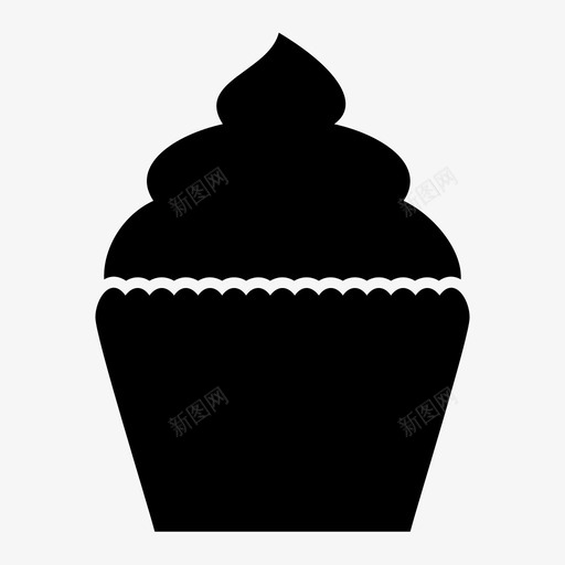 纸杯蛋糕食物甜食图标svg_新图网 https://ixintu.com 甜食 纸杯蛋糕 食物 食物金字塔