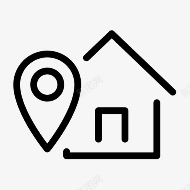 住宅位置房屋物业图标图标