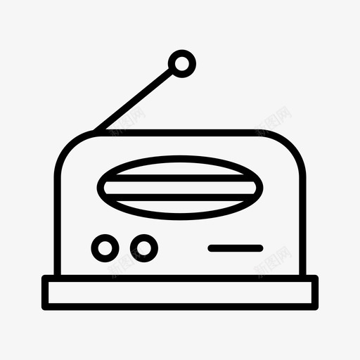 广播媒体网络图标svg_新图网 https://ixintu.com 媒体 广播 科技 网络