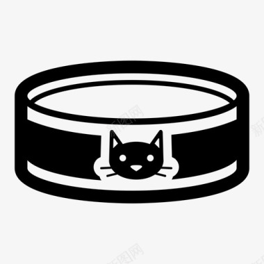 猫粮动物罐头图标图标