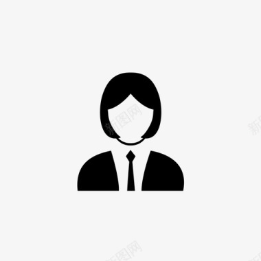 女商人头像导演图标图标