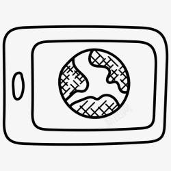 移动网络数据移动数据通信技术移动浏览图标高清图片