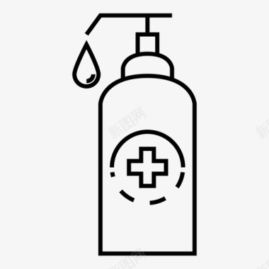 肥皂瓶子卫生用品图标图标