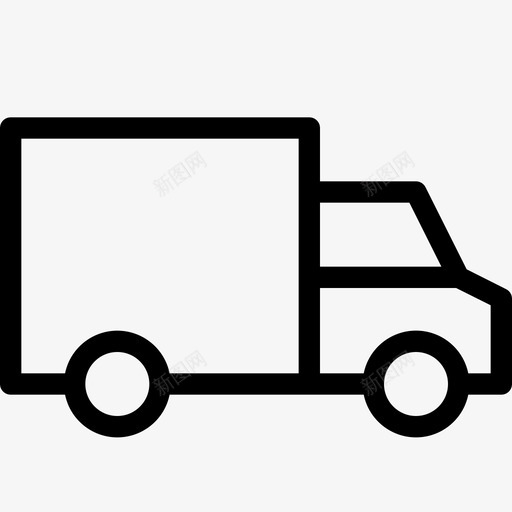 卡车货物交货图标svg_新图网 https://ixintu.com 交货 卡车 装运 货物 运输 运输线路