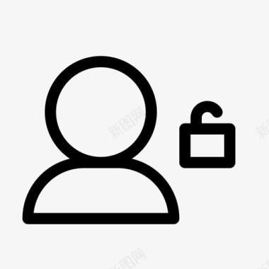 解锁用户帐户密码图标图标