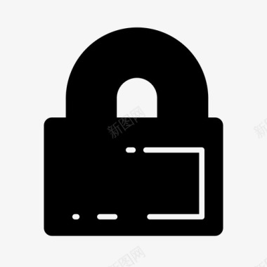 锁定密码机密图标图标