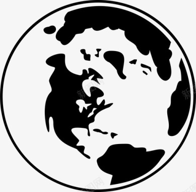 地球地图集全球图标图标