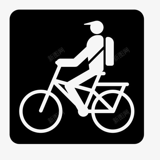 骑自行车速度图标svg_新图网 https://ixintu.com 速度 骑自行车