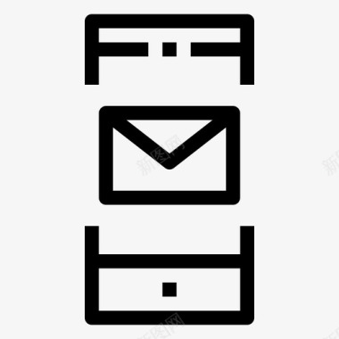 智能手机信件邮件图标图标