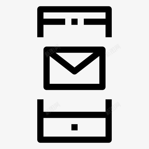 智能手机信件邮件图标svg_新图网 https://ixintu.com 信件 信息 手机 智能手机 邮件