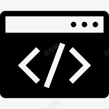 网页开发代码编码图标图标