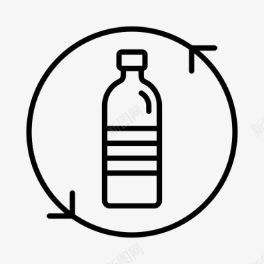 回收塑料生态环保图标图标