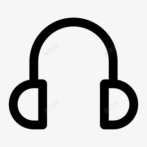 音乐客户服务设备图标svg_新图网 https://ixintu.com 客户服务 支持 耳机 设备 音乐