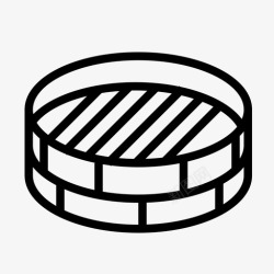 蒸笼标识台湾食品蒸笼图标高清图片