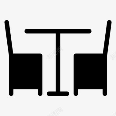 餐厅酒吧椅子图标图标