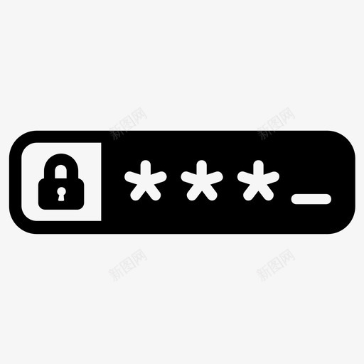 密码锁保护图标svg_新图网 https://ixintu.com 保护 安全 密码 锁
