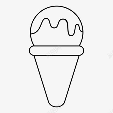 冰淇淋食物糖图标图标