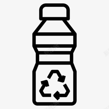瓶子环保回收图标图标