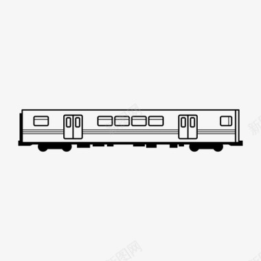 双门地铁列车公共交通铁路图标图标