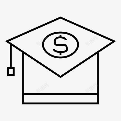 教育费用贷款图标svg_新图网 https://ixintu.com 付款 学习 教育 贷款 费用