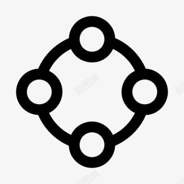 社区小组网络图标图标