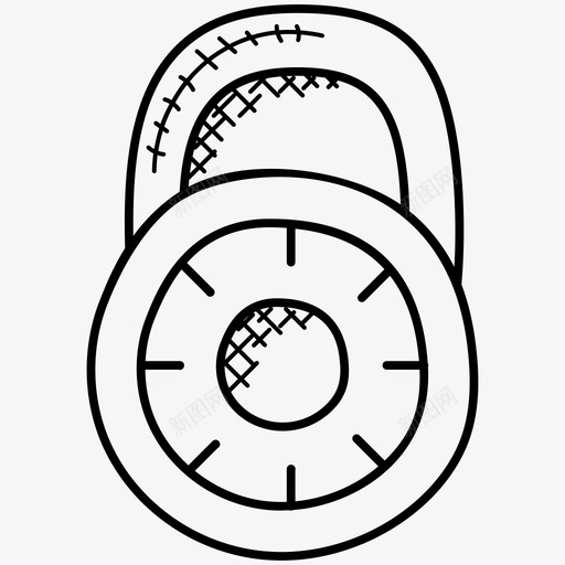 挂锁安全符号安全设备图标svg_新图网 https://ixintu.com 安全符号 安全设备 挂锁 数据库和存储涂鸦图标